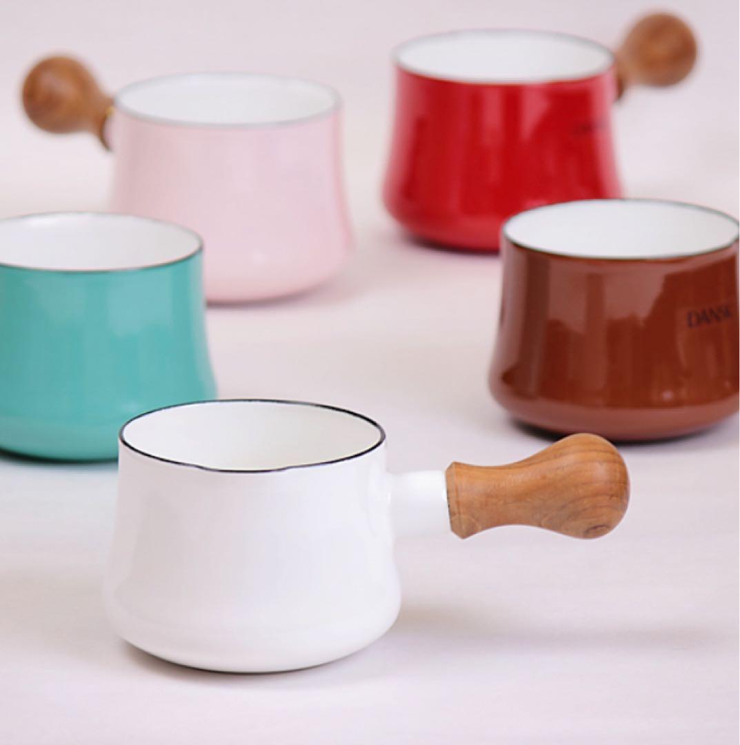 【訳あり未使用品】 希少 Dansk 廃盤 ターコイズ　バターウォーマー 片手鍋