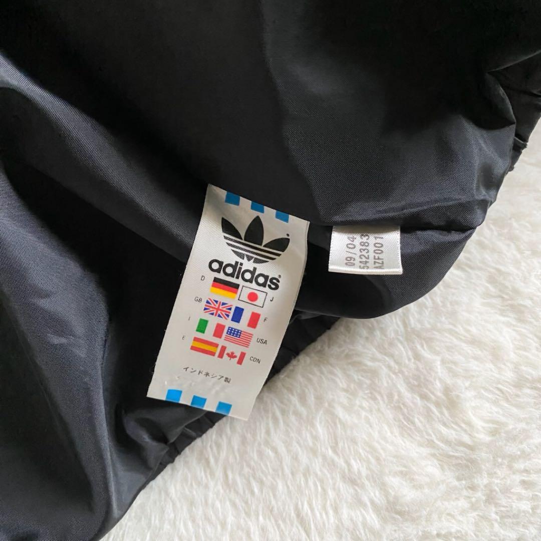 00s adidas パファージャケット　中綿　2way 黒　オーバーサイズ