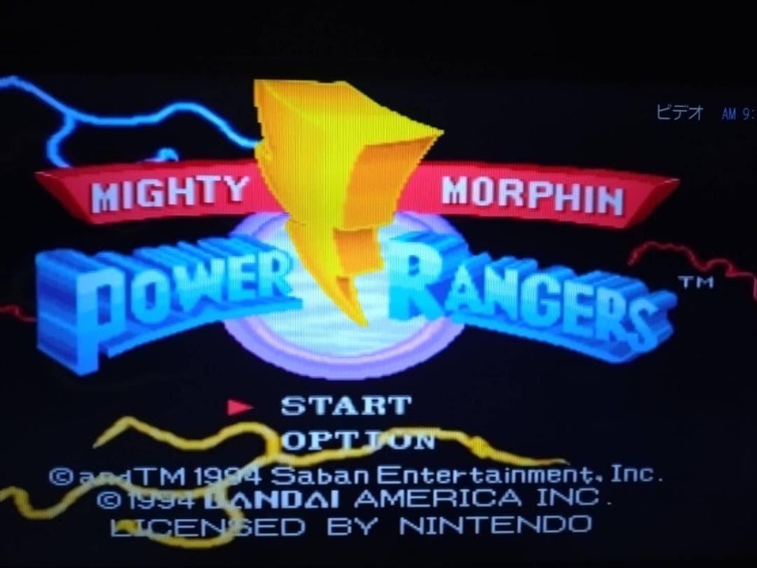 SNES　パワーレンジャー　アメリカスーパーファミコン