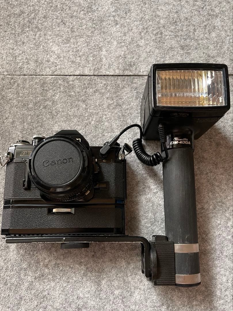 ★Canon AE-1 フィルムカメラ + フラッシュ+パワーワインダー　ほか