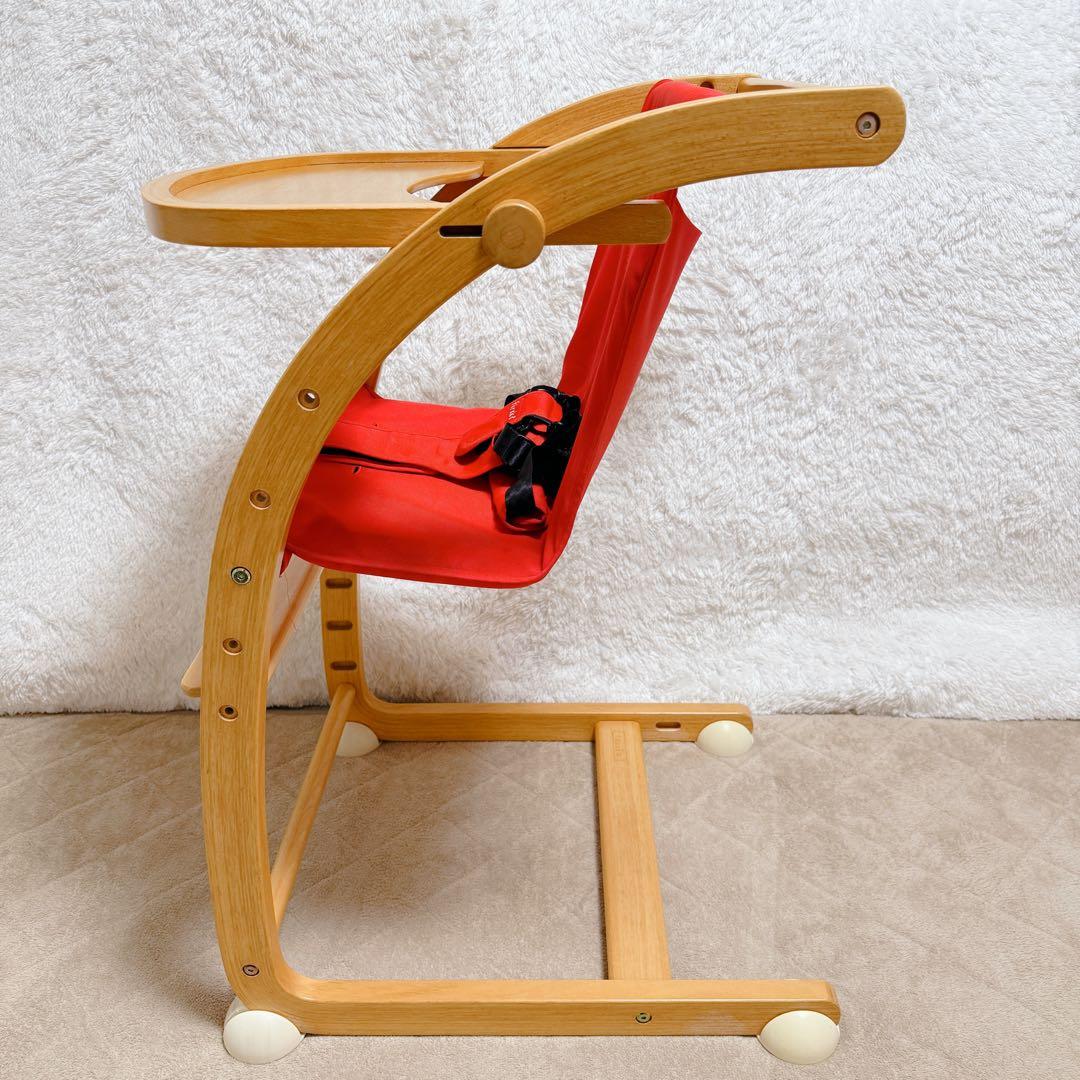 Farska スクロールチェアプラス 天然木 ベビーチェア 3WAY ハイチェア