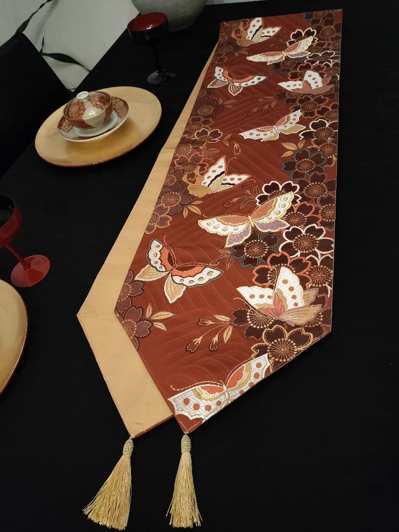 A934高級‼️全通帯‼️ひな祭り‼️蝶、桜‼️2m14cm