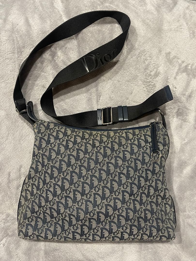 Dior トロッター柄 ロゴショルダーバッグ
