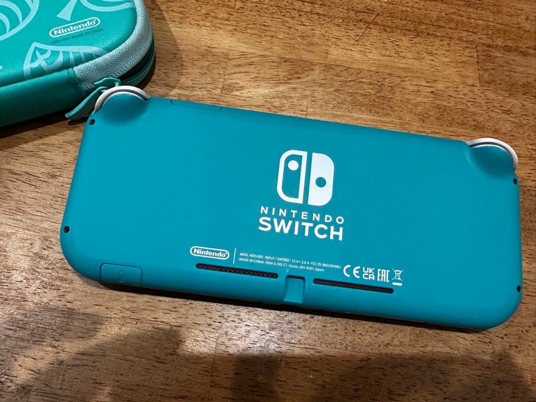 Nintendo Switch Lite ターコイズ 専用ケース　充電器つき