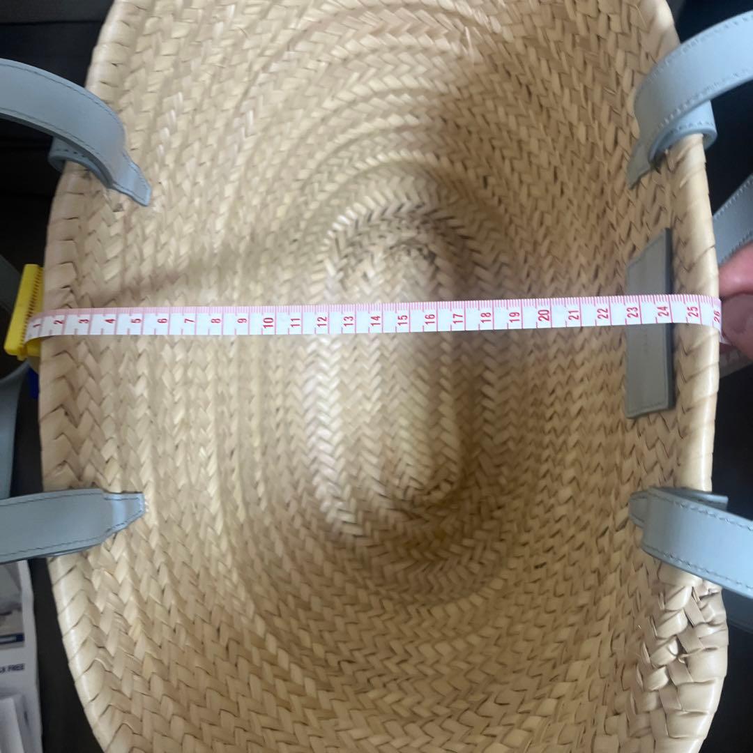 値下げ　リバティ巾着付き❣️セリーヌカゴバック　ライトブルー