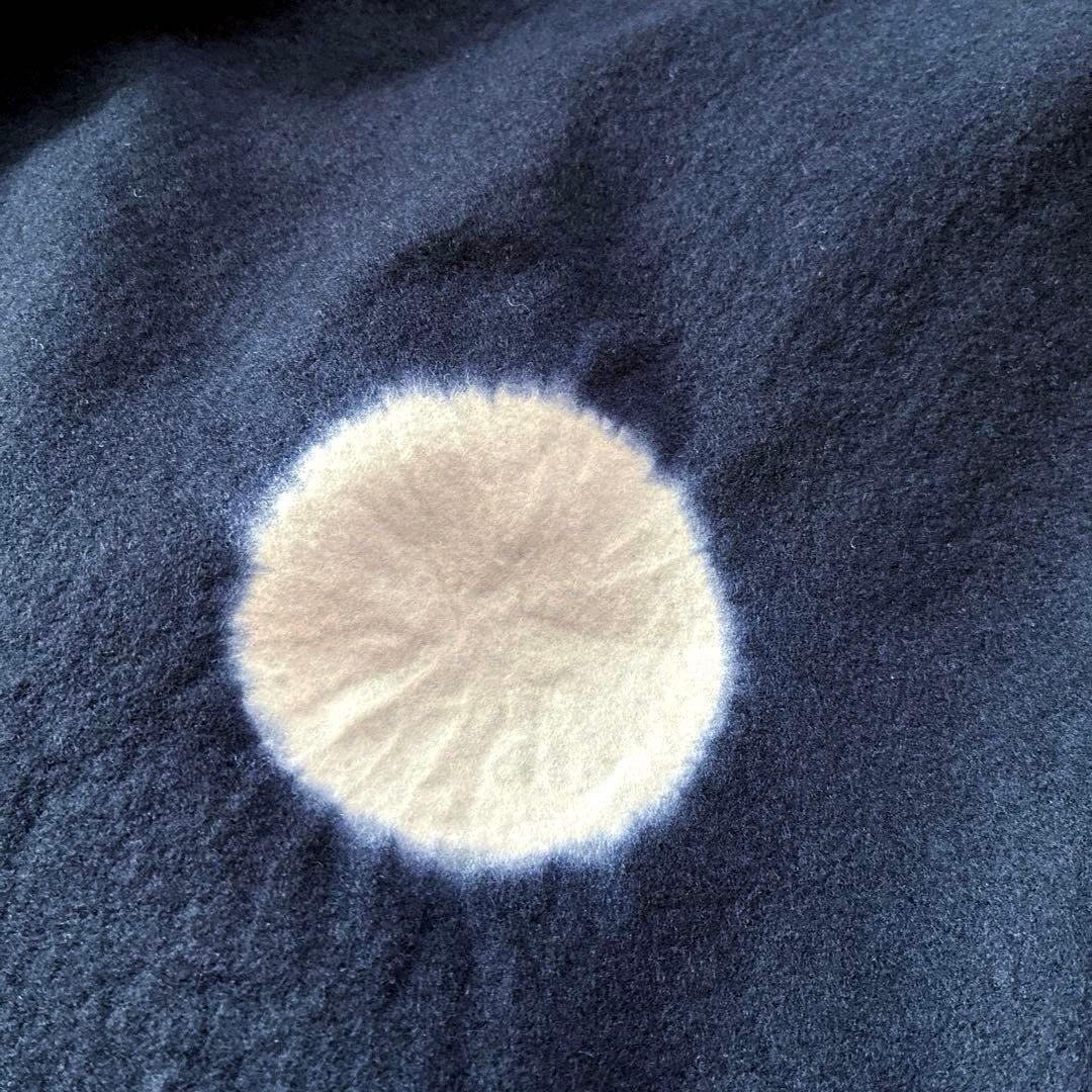 美品★SOU・SOUソウソウ★毛　強圧縮編　きさらぎ　たばた絞り　水玉