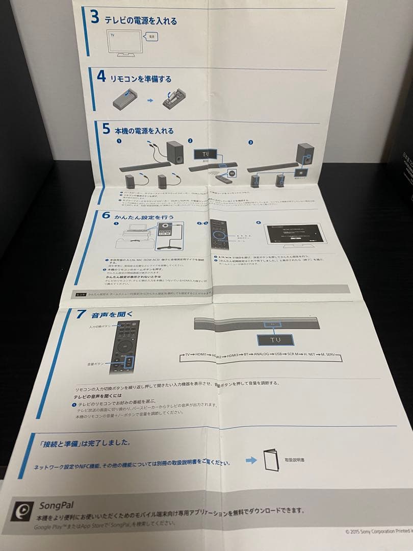 分割① SONY ホームシアターシステム サウンドバー 他一式 HT-RT5