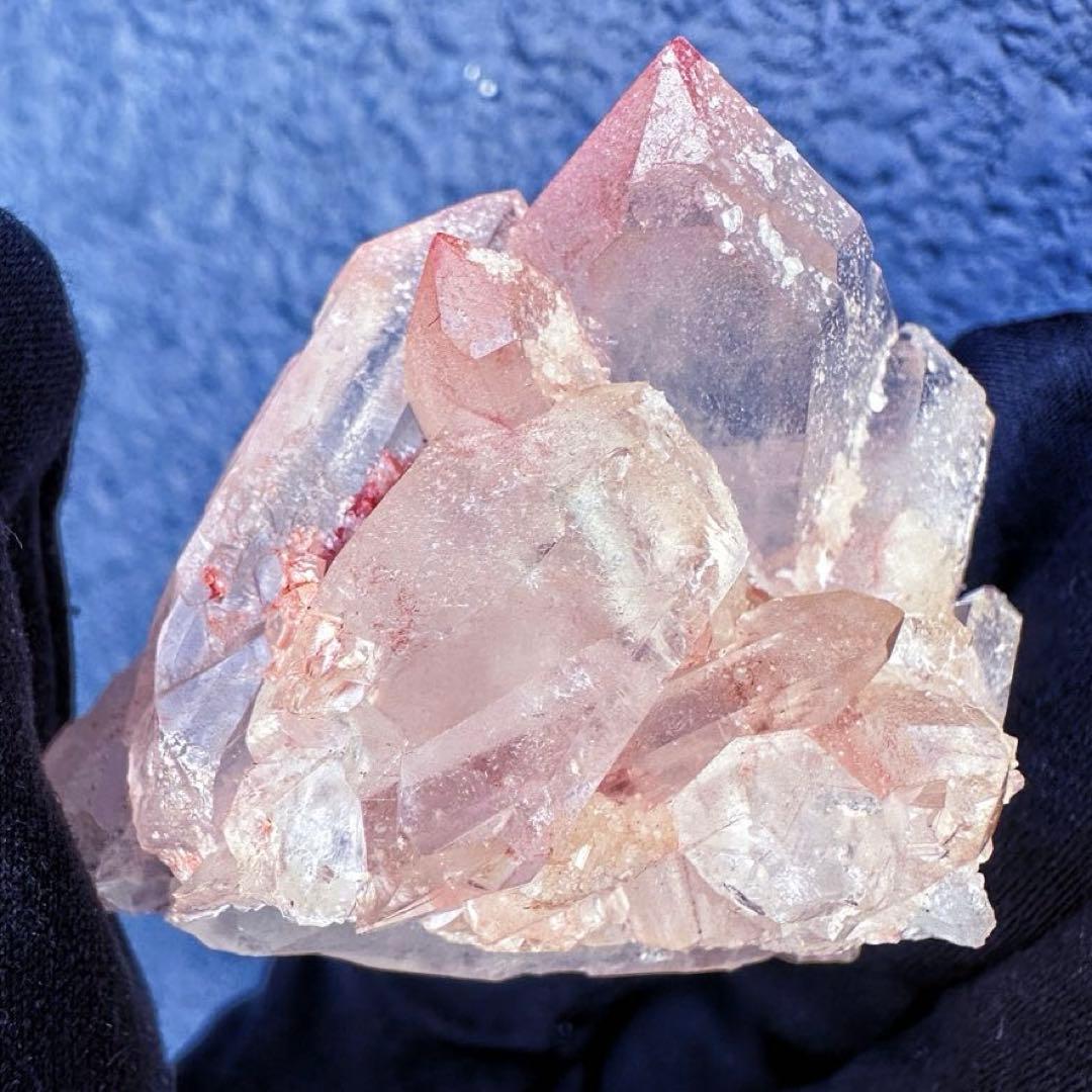 希少❗️高品質❗️超綺麗☆ピンク♡ヒマラヤ水晶 クラスターレインボー天然石A1373