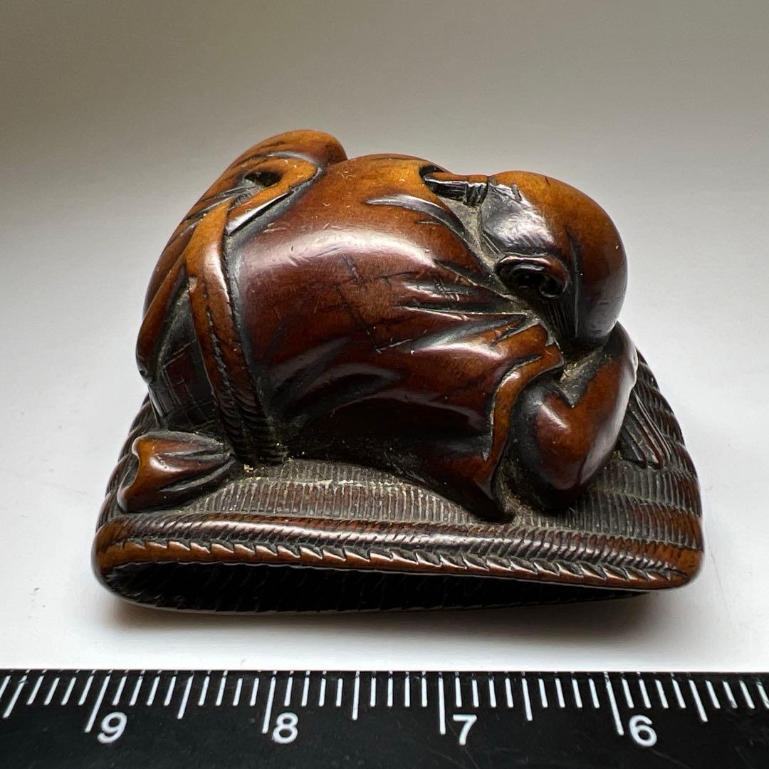 専用　時代　木彫人物根付　22g 東Y7-1105☆1Fトニサ