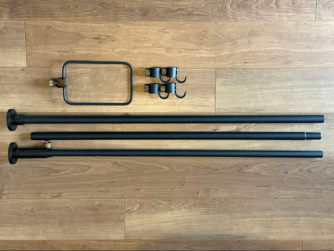 DRAW A LINE Tension Rod フック シューズラックセット