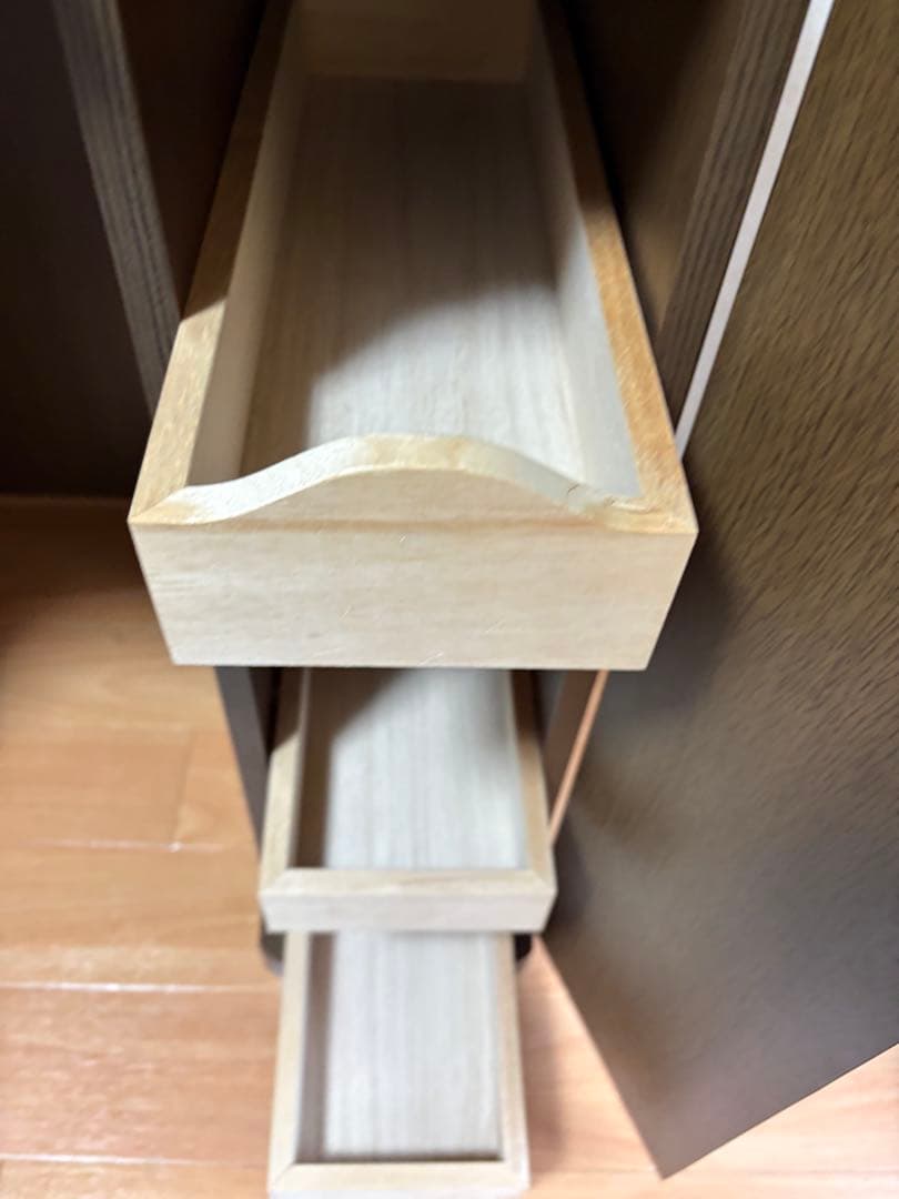 圧迫感なし！『美品』2Way アンティーク調　素敵なブラウンデスク 引き出し付き