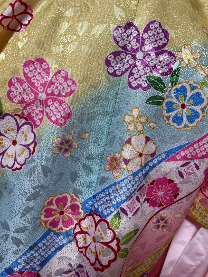 七五三　7才　卒園　女の子七才着物