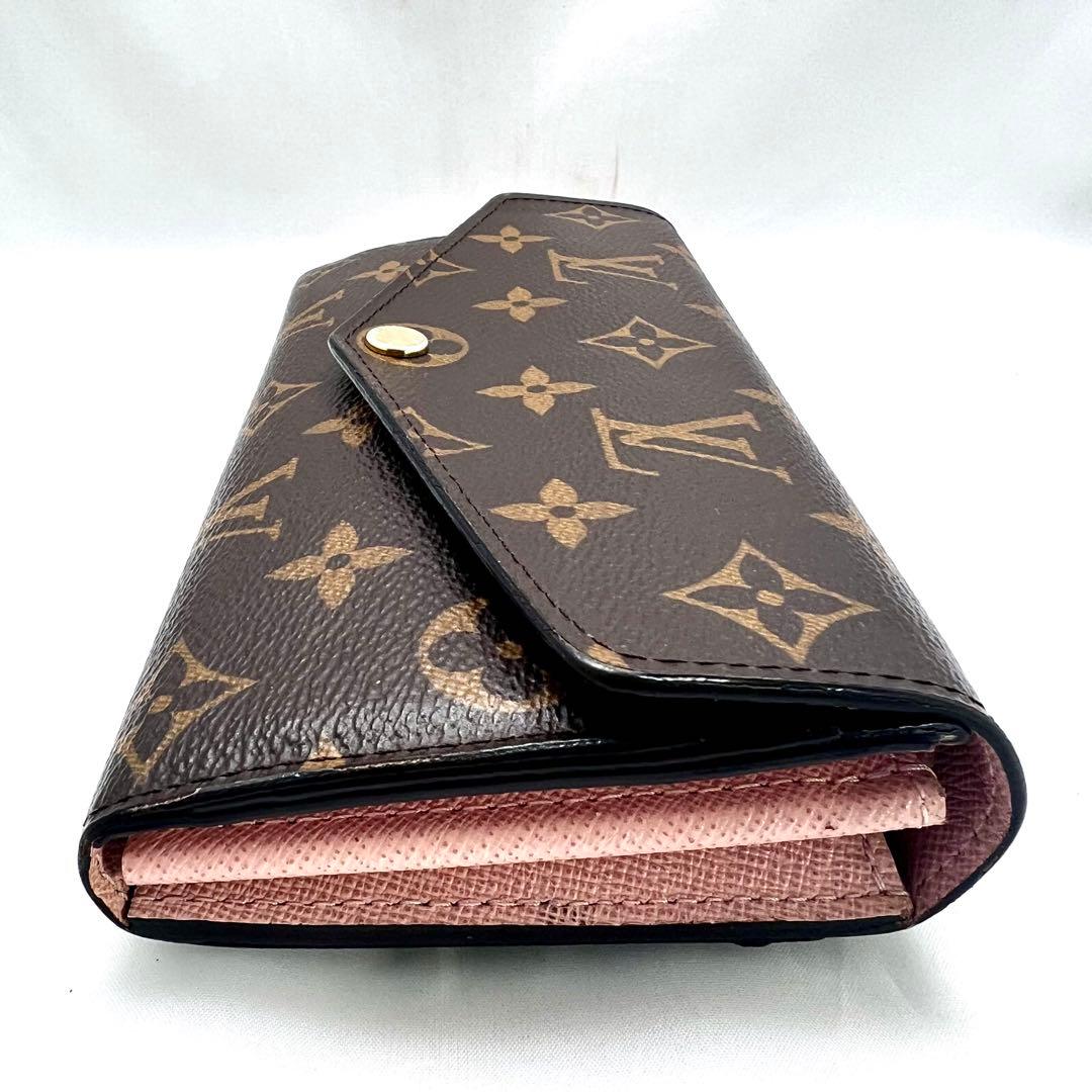 【現行型 極美品】 ルイヴィトン モノグラム 新型ポルトフォイユ サラ ローズ