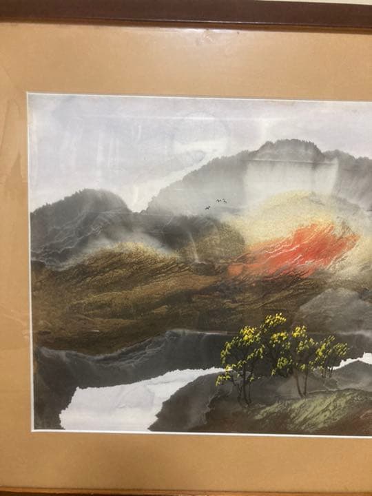 水墨画　絵画　絵　骨董品　掛軸