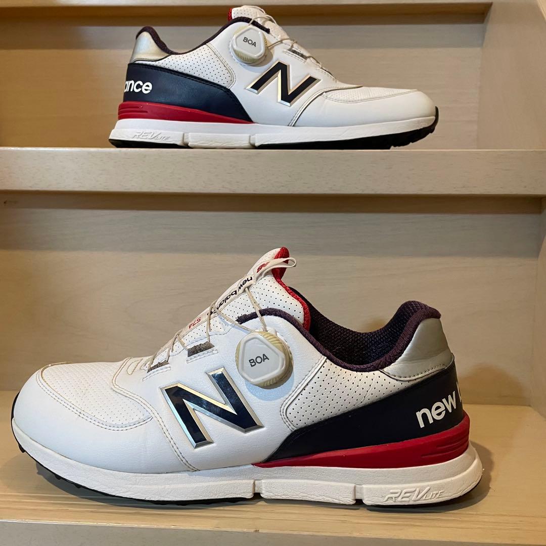New Balance 574BOA ゴルフシューズ 26.5cm ホワイト