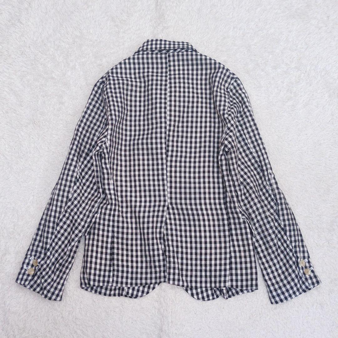 オールドマンズテーラー　テーラードジャケット　ギンガムチェック　コットンシルク