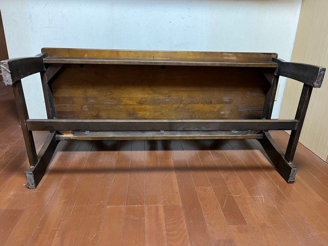 【愛知県岐阜県手渡値引】カリモク ルスティックRUSTIC ３人掛ベンチチェア