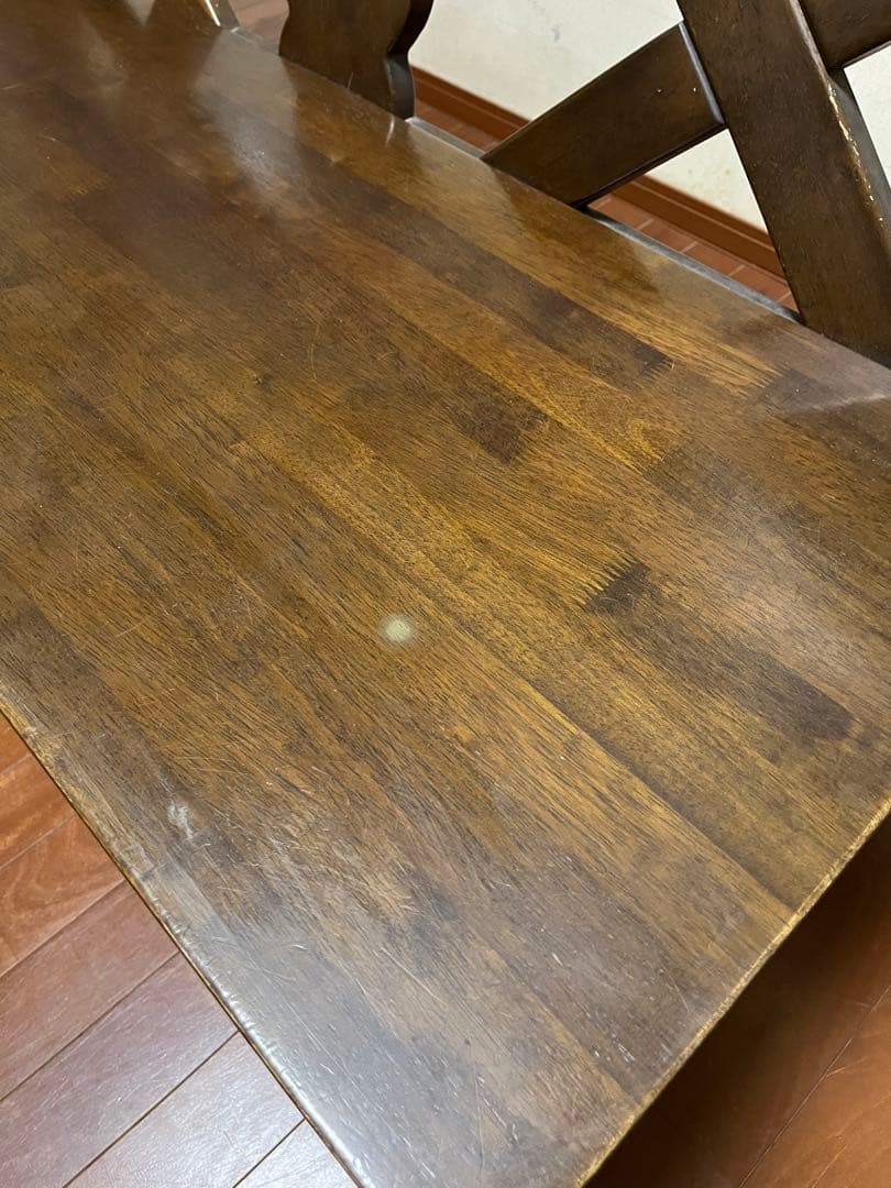 【愛知県岐阜県手渡値引】カリモク ルスティックRUSTIC ３人掛ベンチチェア