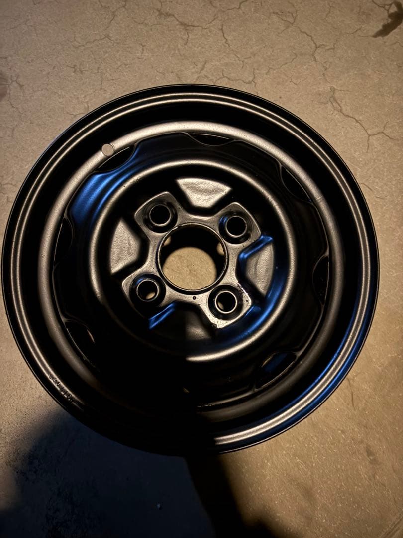 12インチ 黒 スチールホイール 4本セット