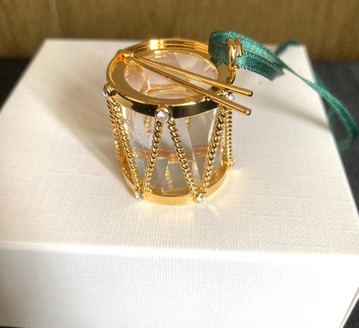 希少❗️美品❗️SWAROWSKI オーナメント　ドラム