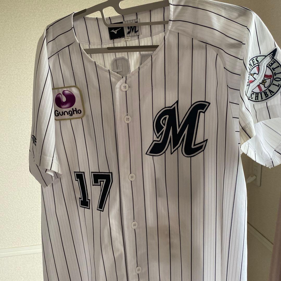 ヘ*ー様 千葉ロッテマリーンズ　佐々木朗希　ユニフォーム（完全試合記念）　Lサイ