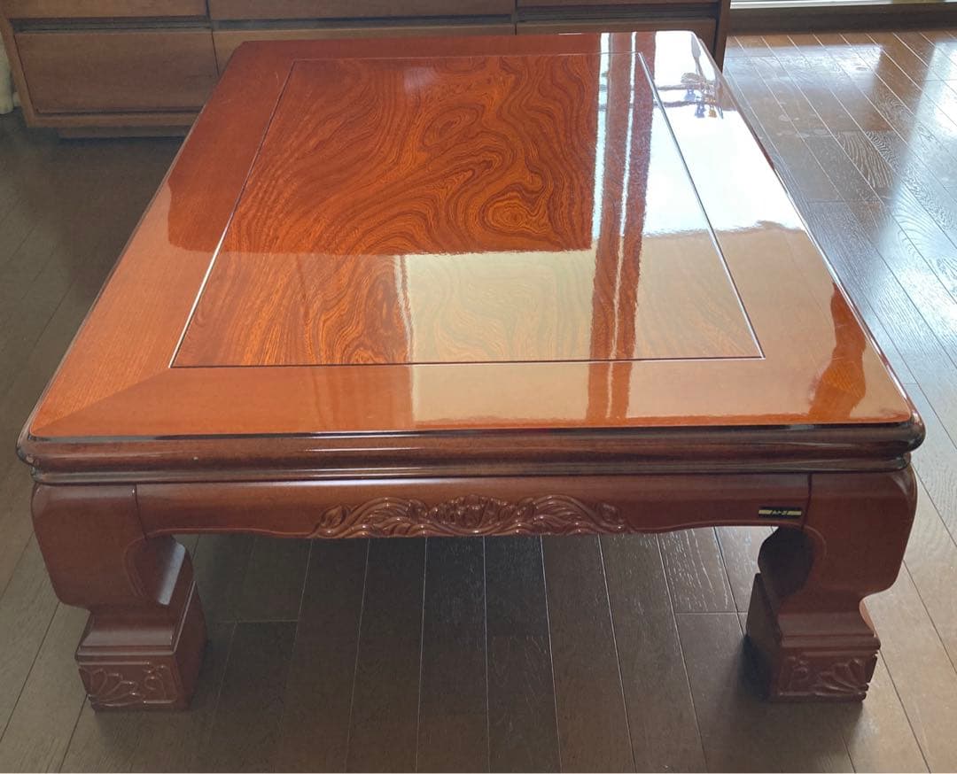 カトミ　家具調こたつ　能登 ケヤキ　　　　　　寸法:120×85×37