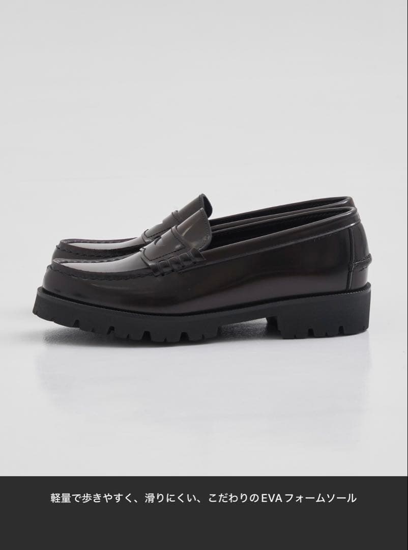 【新品】HARUTA×PUBLIC TOKYO　トラックソールローファーブラック