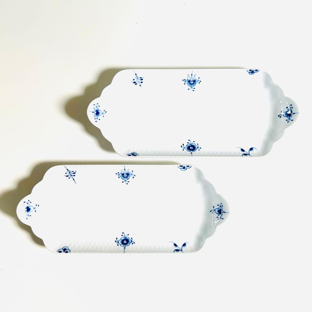 新品ロイヤルコペンハーゲン ブルーパルメッテブロッサム トレイ 28.5cm２枚