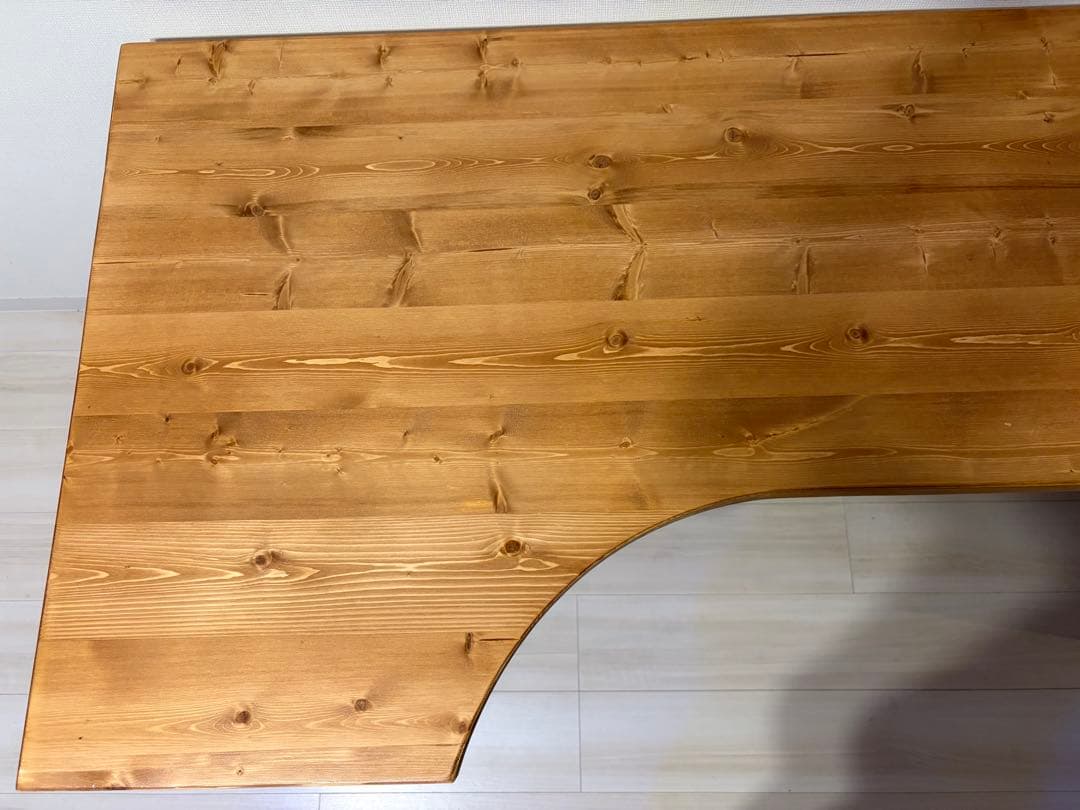 LOWYA ロウヤ　幅140 L字デスク 天然木使用(引き取り相談可)