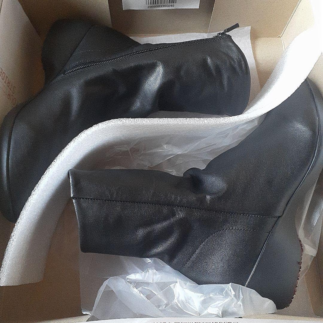 fitfit レザーブーツ900 (23.5 ブラック)