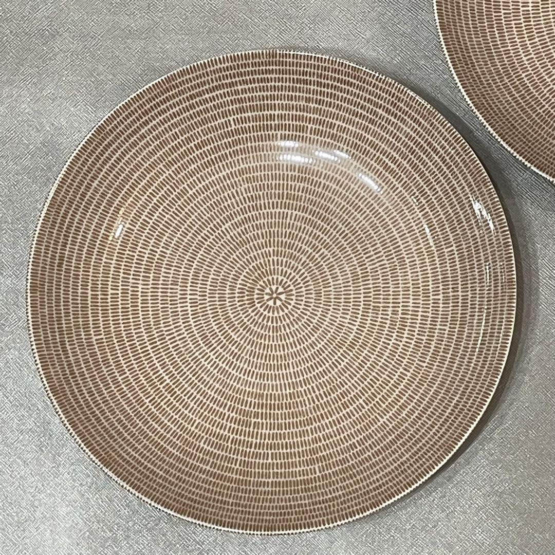 新品　旧・王冠ロゴ　アラビア　24㎝ プレート　24hアベック　ブラウン　2点