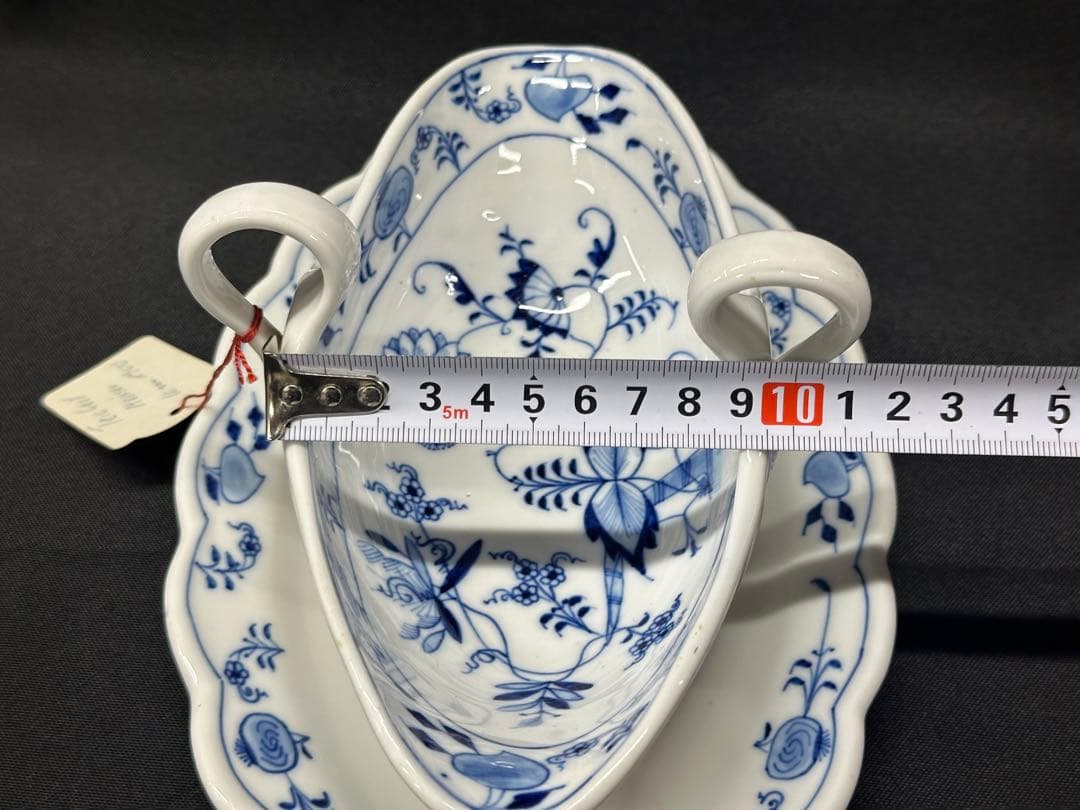 【USED】meissen ブルーオニオン　グレイビーボート　ソーシエール