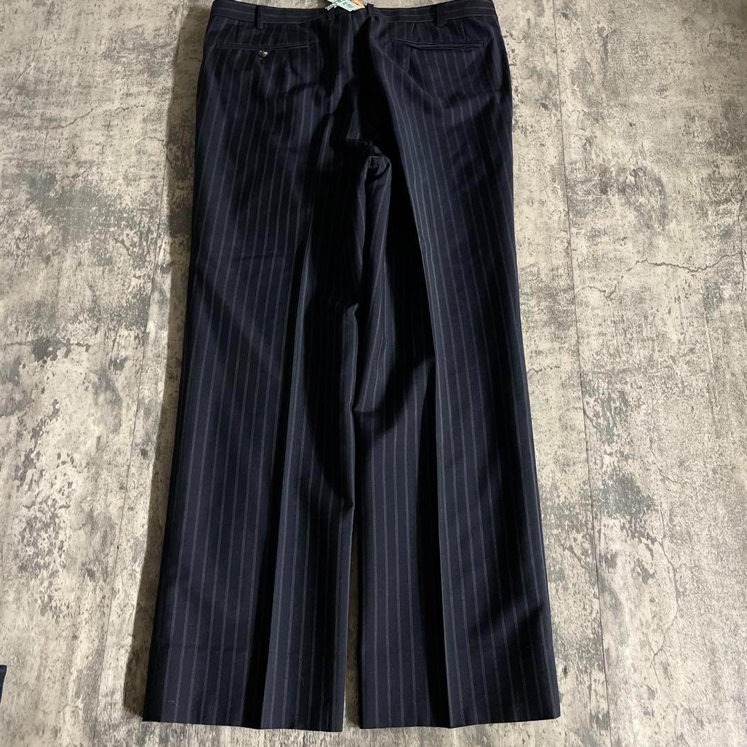 極美品 極上ウール ダブルブレストスーツ× LOUIS VUITTONネクタイ