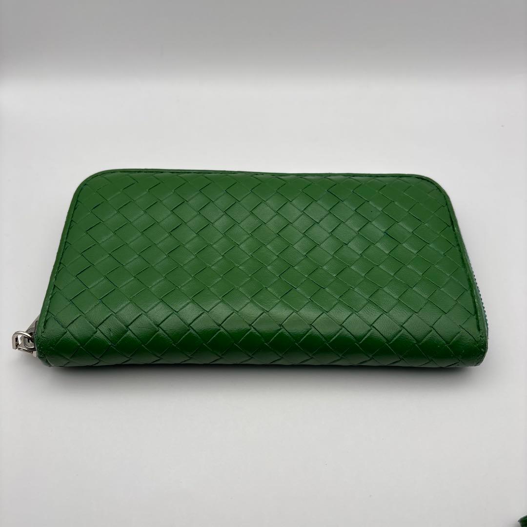 ◆正規品◆ボッティガヴェネタイントレチャート ラウンドファスナー長財布オマケ付き