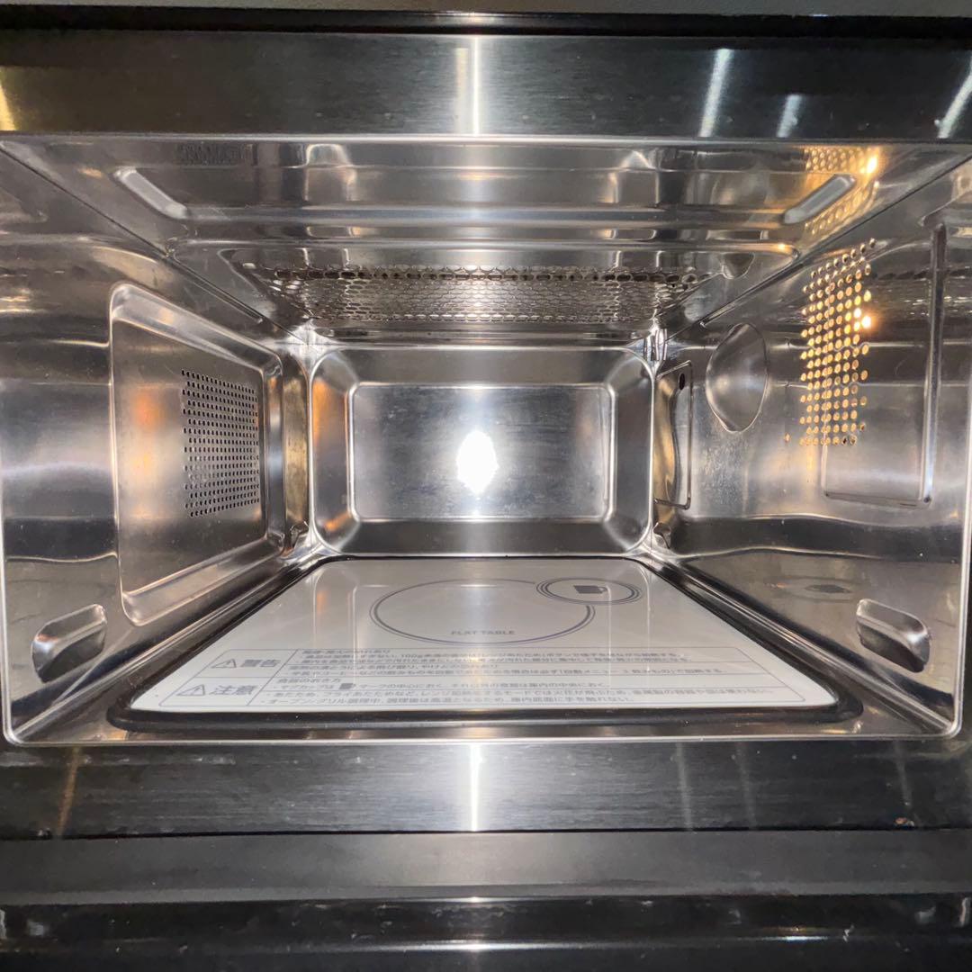 ツインバード MW-FS18B フラットオーブンレンジ 18L 2021年製