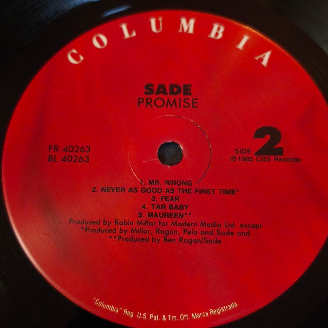 ● Sade – Promise / LP Album 1985年 カナダ盤