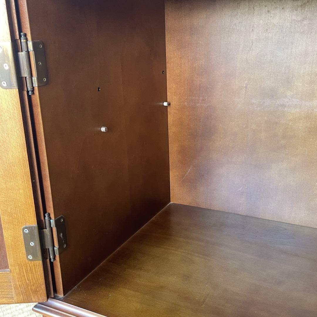 【希少】カリモク コロニアル ライティングビューロー デスク チェスト 木製