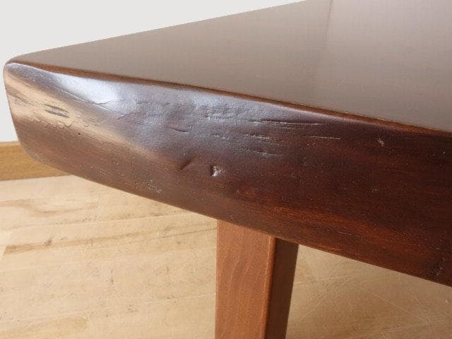 北海道手作り家具　クスノキ（楠）材　一枚板座卓１０００
