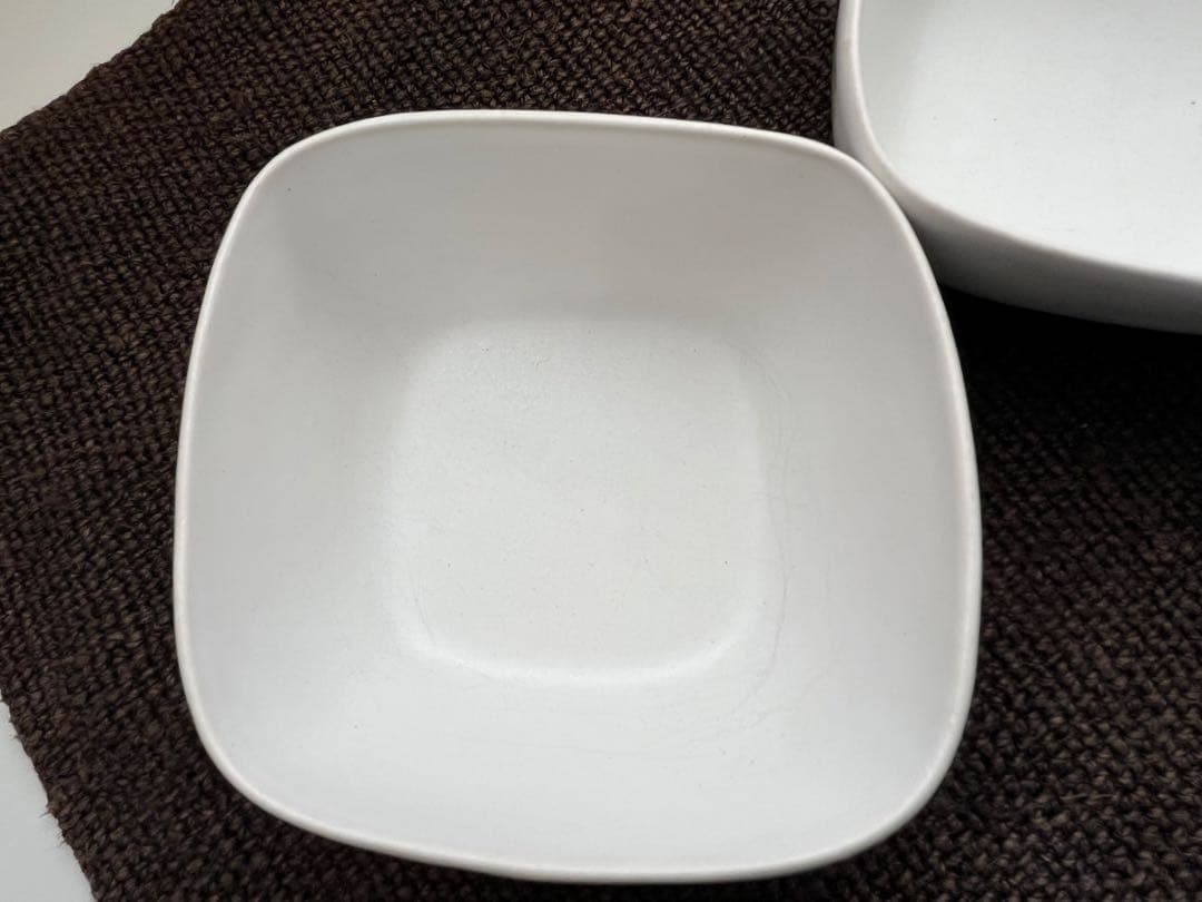 安藤雅信氏作　角深器　白マット釉