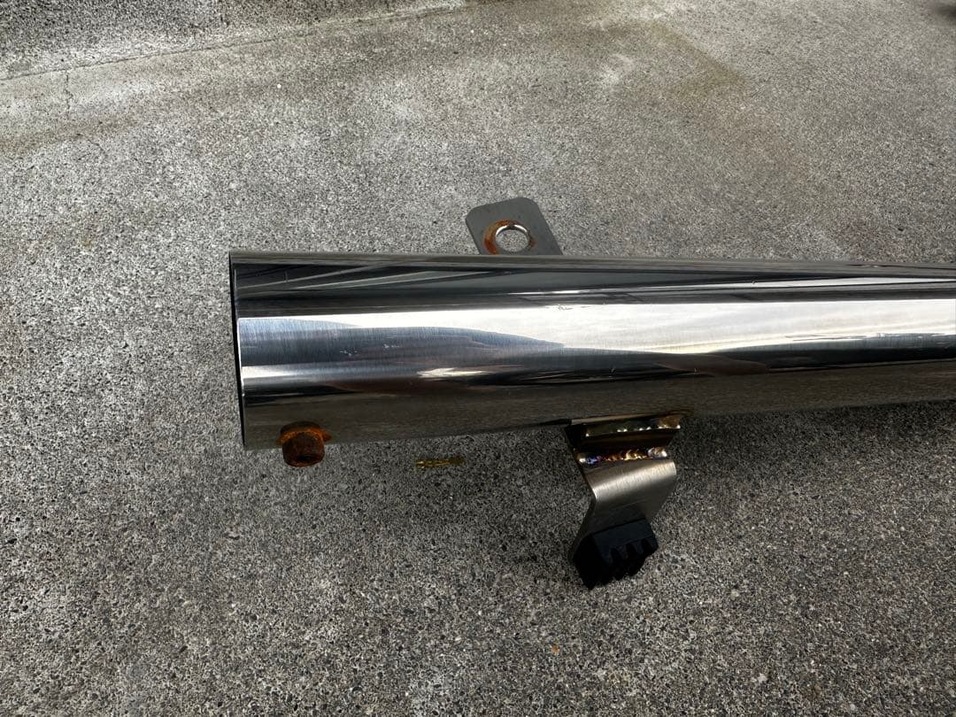 スズキ　GN125 GN125Hステンレス　弾丸マフラー　ボルトセット　中古品