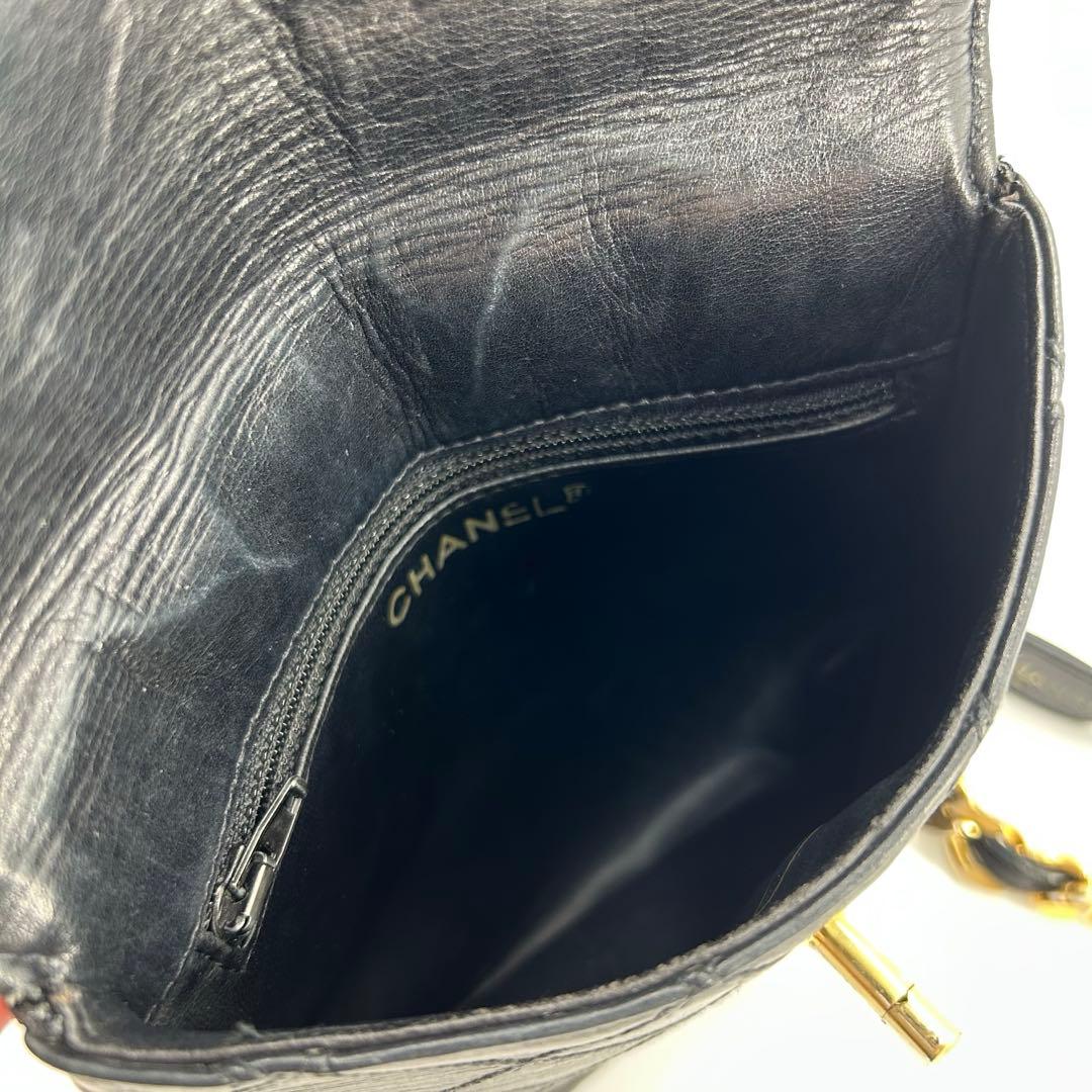 美品✨　シャネル　ウエストポーチ　ビコローレ　ココマーク　ターンロック　チェーン