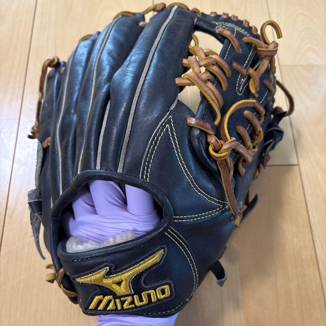 Mizuno Pro 硬式グローブ 黒　しんのすけ5歳