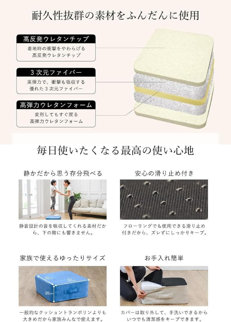 【開封・未使用】uFit Trampoline トランポリン クッション 高反発