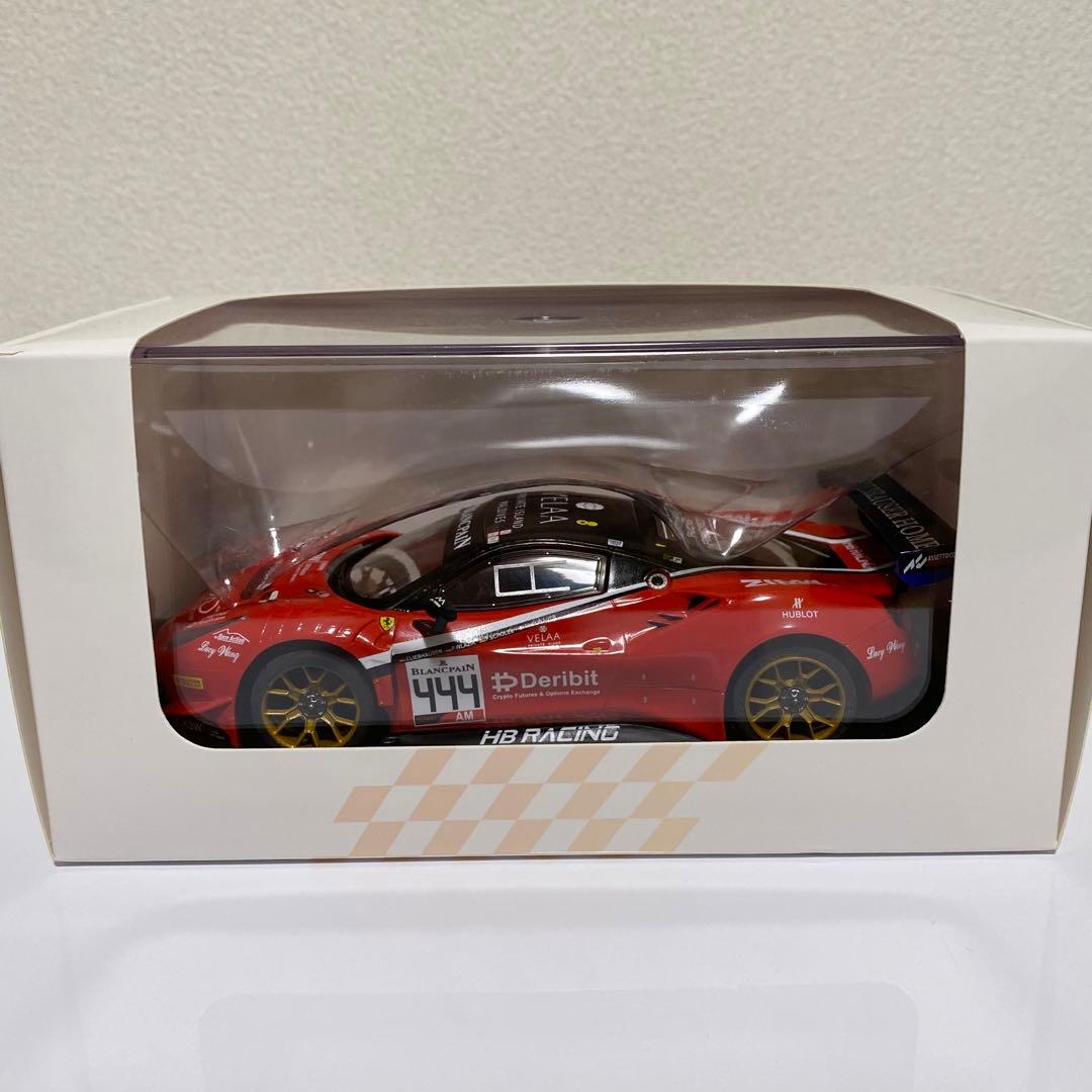 GLレーシング製 ミニッツボディ フェラーリ 488GT3 レッド×ブラック