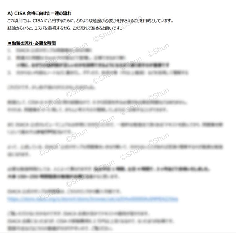 【竹コース】CISA 公認情報システム監査人 学習ノート 虎の巻 対策 教材