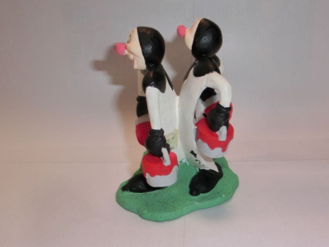 ふしぎの国のアリス　ディズニー　トランプ兵　陶器製　置物　レトロ