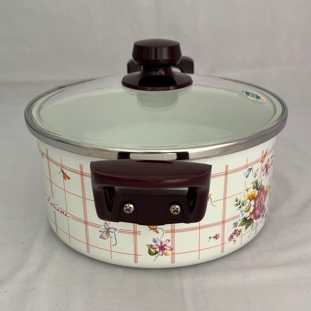 ラティーヌ❤️両手鍋　20cm レトロ　希少　匿名配送