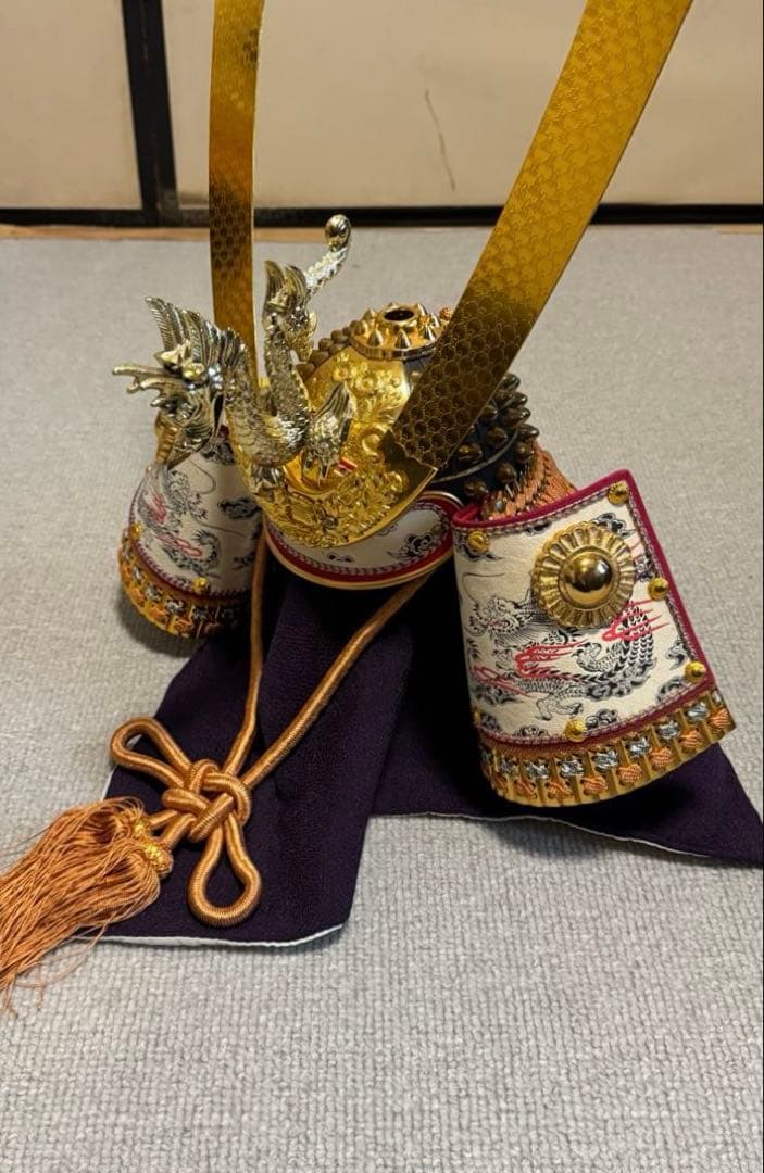 龍玉作 特製御飾兜 錦朱孫威星兜 出雲 極上28号兜