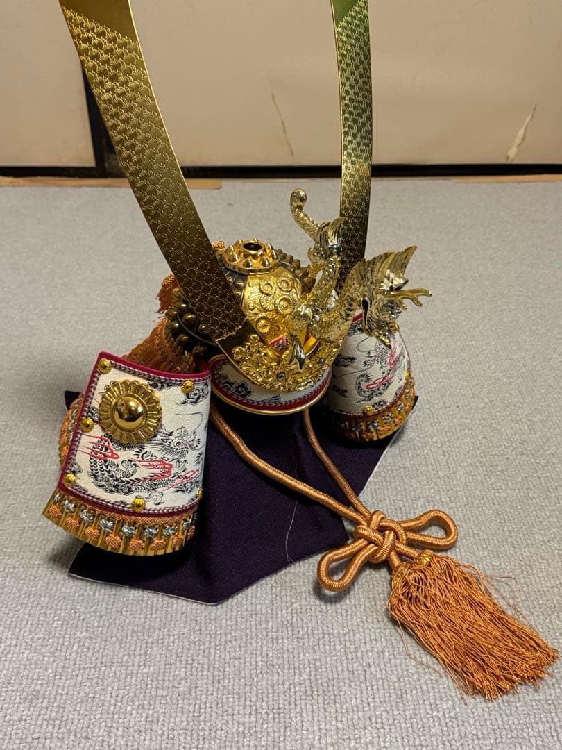 龍玉作 特製御飾兜 錦朱孫威星兜 出雲 極上28号兜