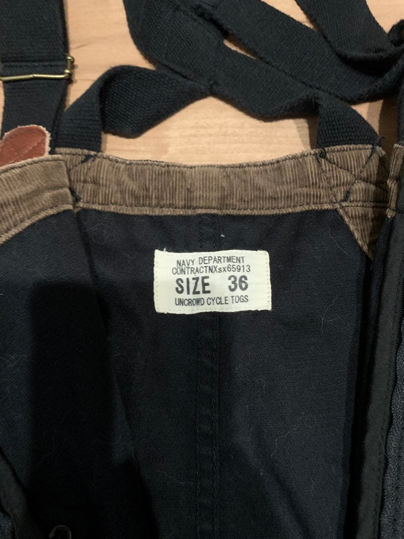 ブルコ　bluco U.C.C.T 1165 黒 オーバーオール　siz36